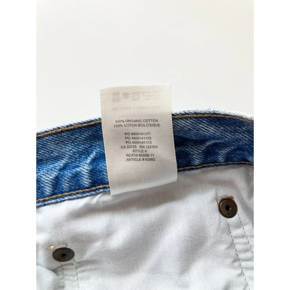 Aritzia DENIM FORUM Joni High Rise 90's Loose Bermuda Denim Shorts, Size 27 - Picture 12 of 16